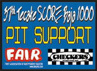 Baja 1000 Pit Sticker